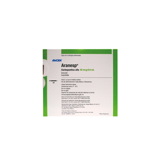 Aranesp 40 mcg/0.4 ml precio México