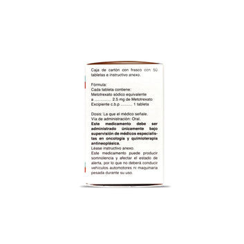 AC-VONDA Metotrexato 2.5 mg frasco con 50 tabletas